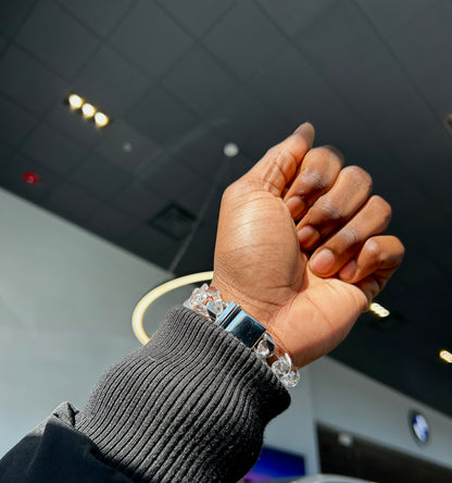 Acrylic Bracelet Cuban 'Clear'