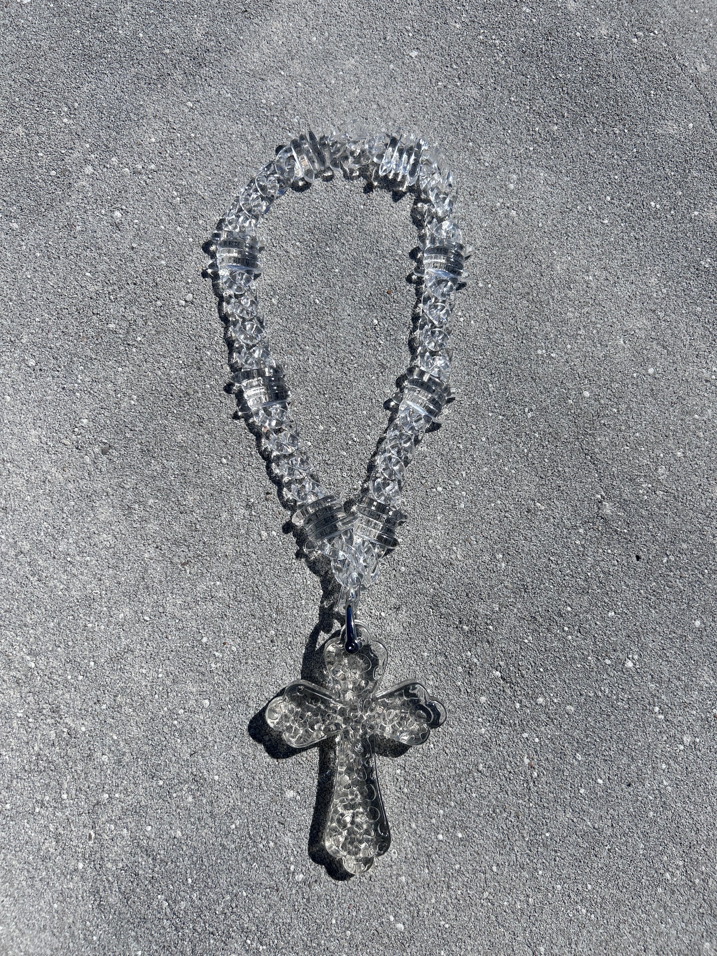 Acrylic Necklace 'Clear'