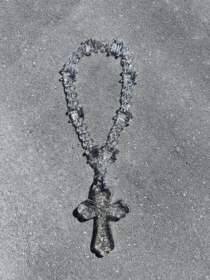 Acrylic Necklace 'Clear'