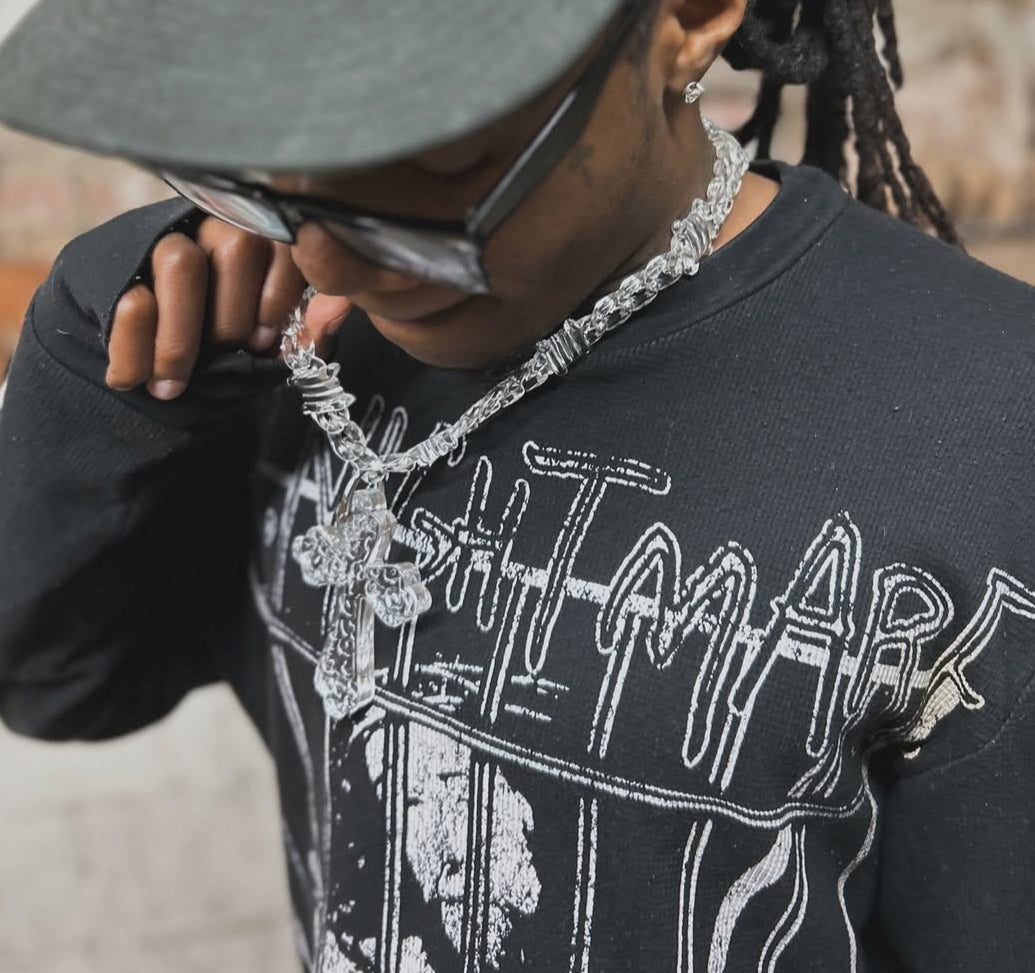 Acrylic Necklace 'Clear'