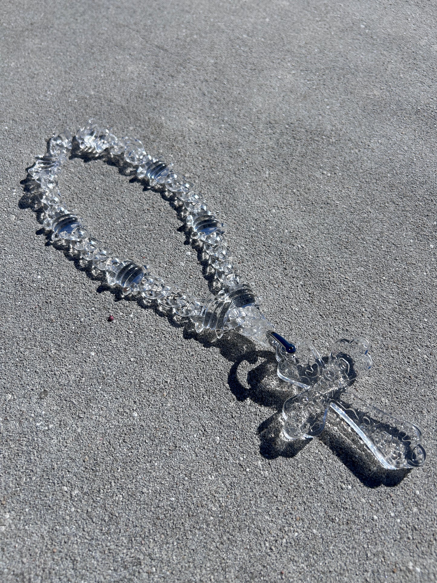 Acrylic Necklace 'Clear'