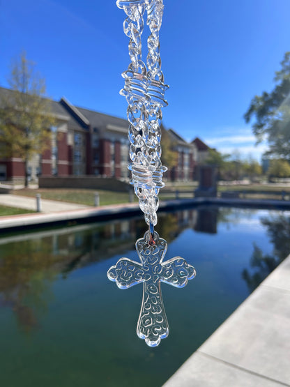 Acrylic Necklace 'Clear'