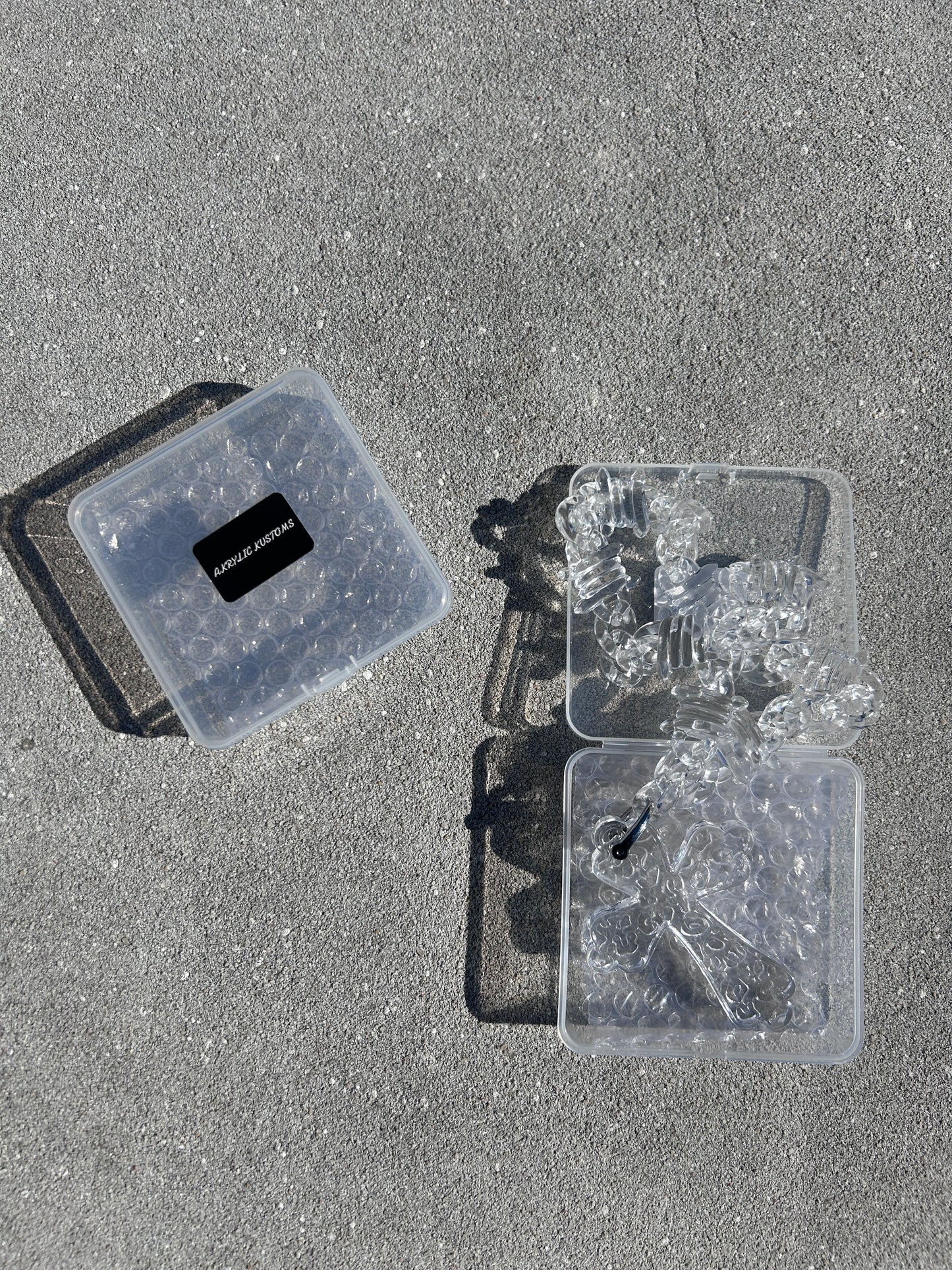 Acrylic Necklace 'Clear'