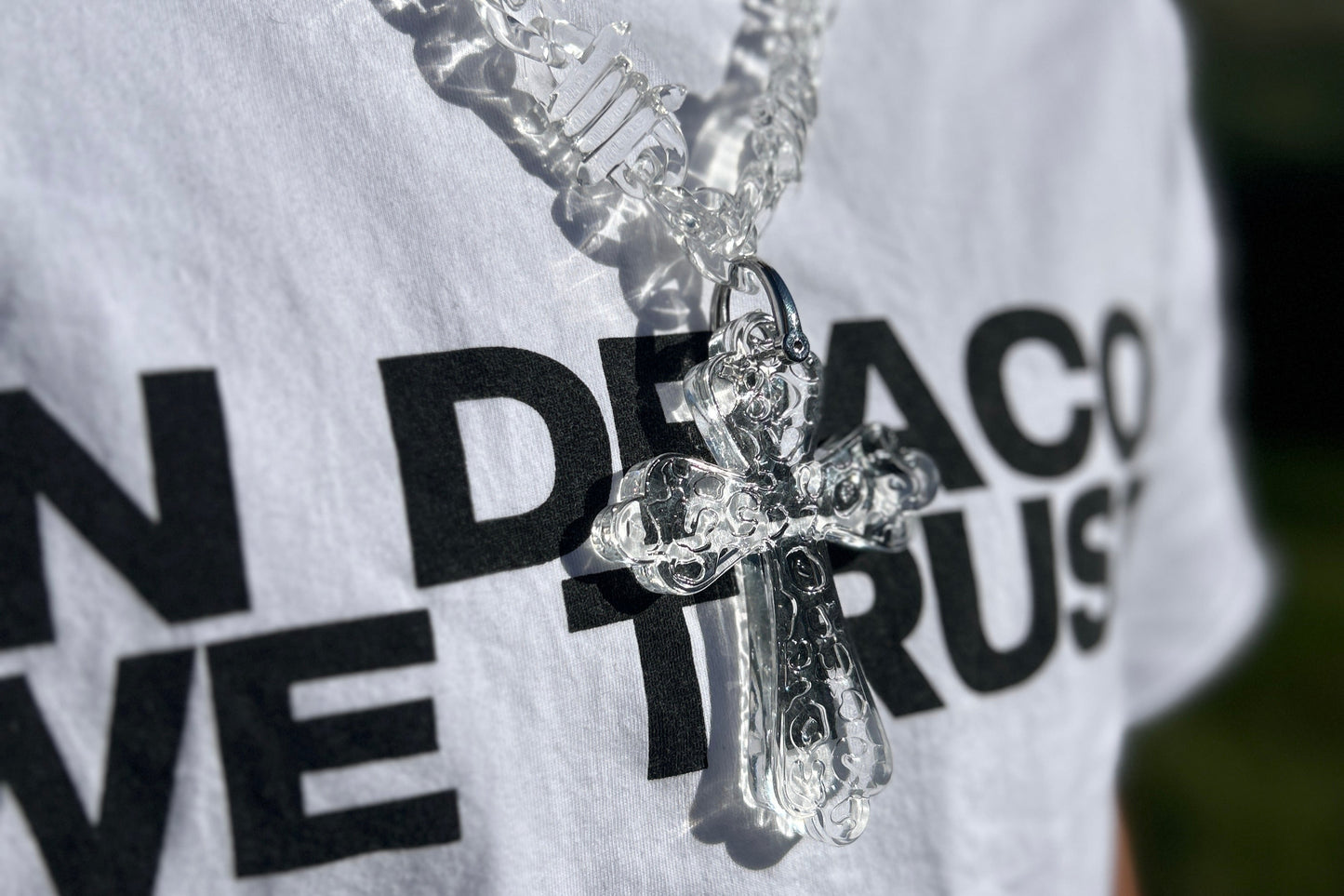 Acrylic Necklace 'Clear'