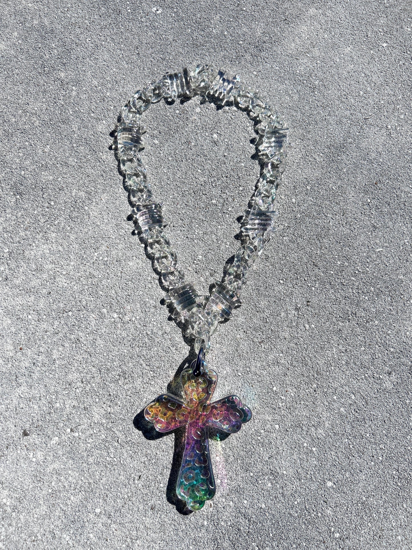 Acrylic Necklace 'Iridescent'