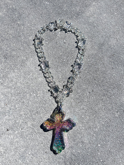 Acrylic Necklace 'Iridescent'