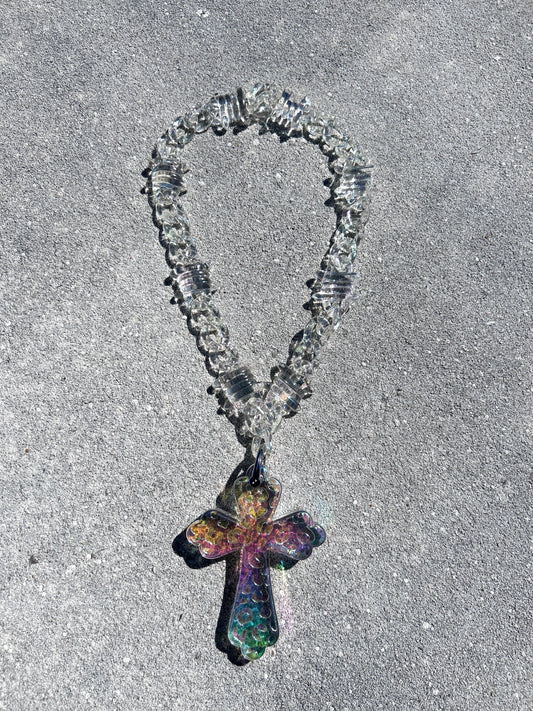 Acrylic Necklace 'Iridescent'